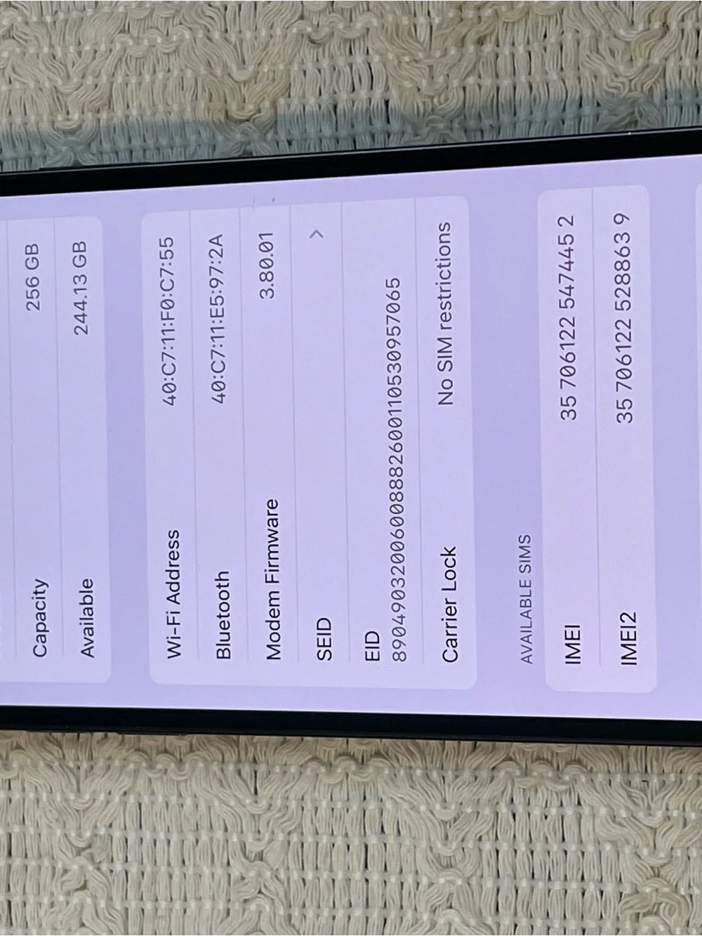 Apple iPhone 12 Pro Max Pacific Blue - 256GB